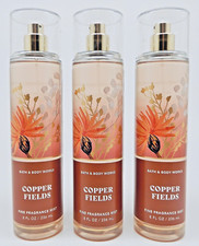 3 BATH  BODY WORKS COPPER FIELDS FINE FRAGRANCE BODY MIST SPRAY 8 oz NEW