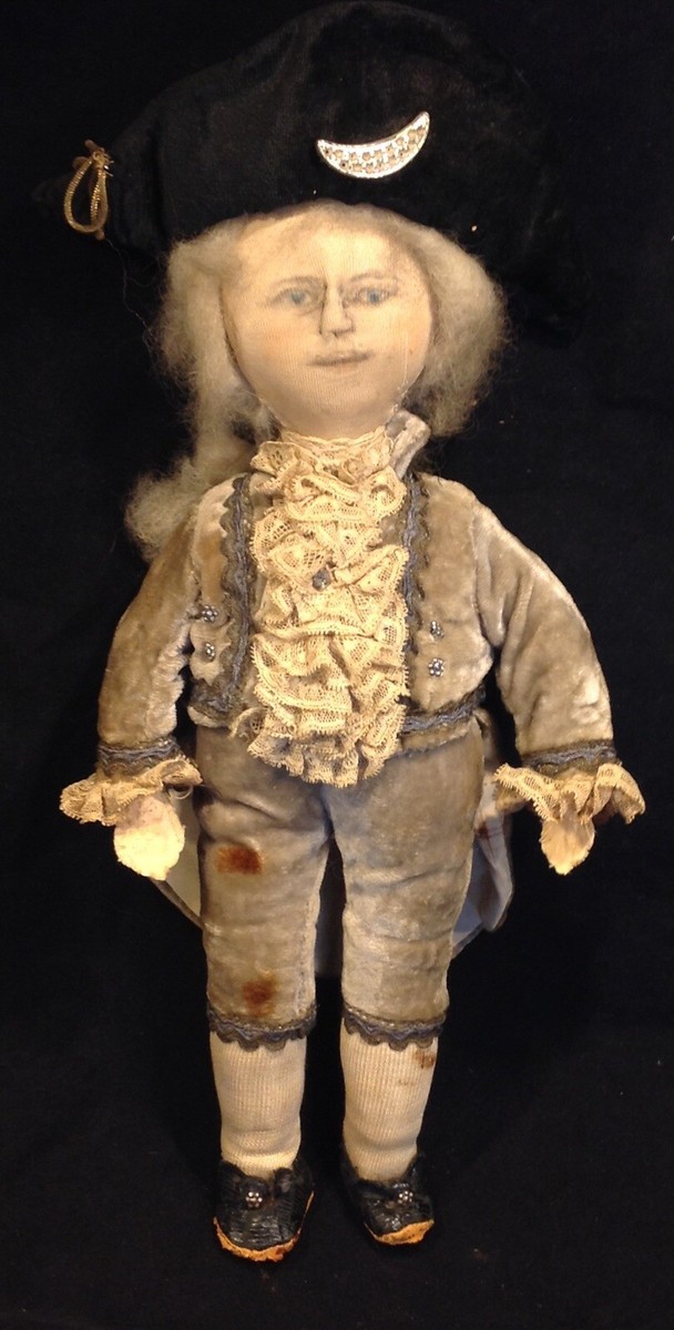 Antique Stockinette Cloth George Washington Folk Art Doll