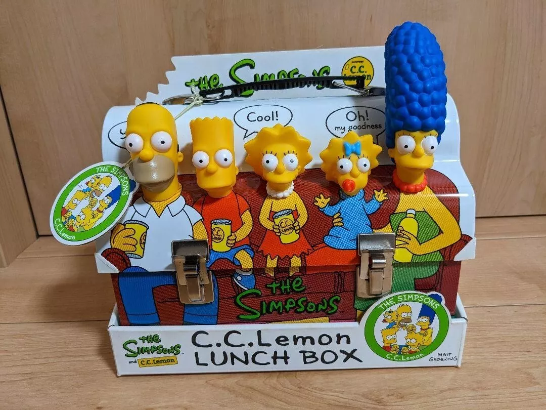 C.C.Lemon Lunch Box RARE THE SIMPSONS Novelty Limited Excellent cc