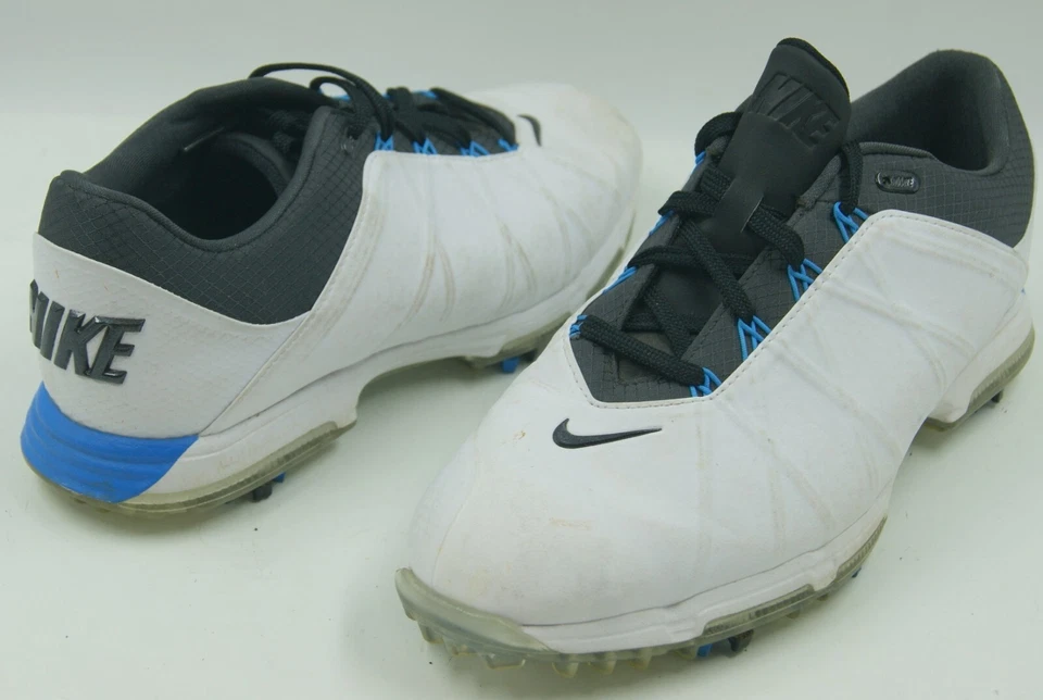 Zapatos de golf Nike Lunar Fire para hombre 8,5 de cuero blanco con cordones 853738-100  Foto 3 de 4