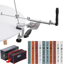 Piedra de afilar de doble cara Piedra para afilar cuchillos Afilador y pulir US