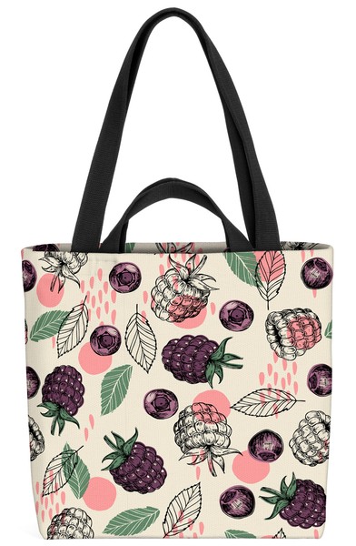 Blaubeeren Himbeeren FrüChte Tasche Obst KüChe Kochen Busch Beeren Blaubeeren H-image
