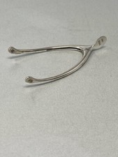 Antique Sterling Silver Wishbone Sugar Tongs
