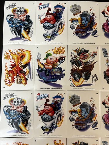Juego base completo de 21 cartas Topps Garbage Pail Kids Krashers serie 4 2024 - Imagen 4 de 6