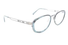 New Authentic Rare MCM M nchen 002 54 Japan 80s Vintage Blue Metal Eyeglasses