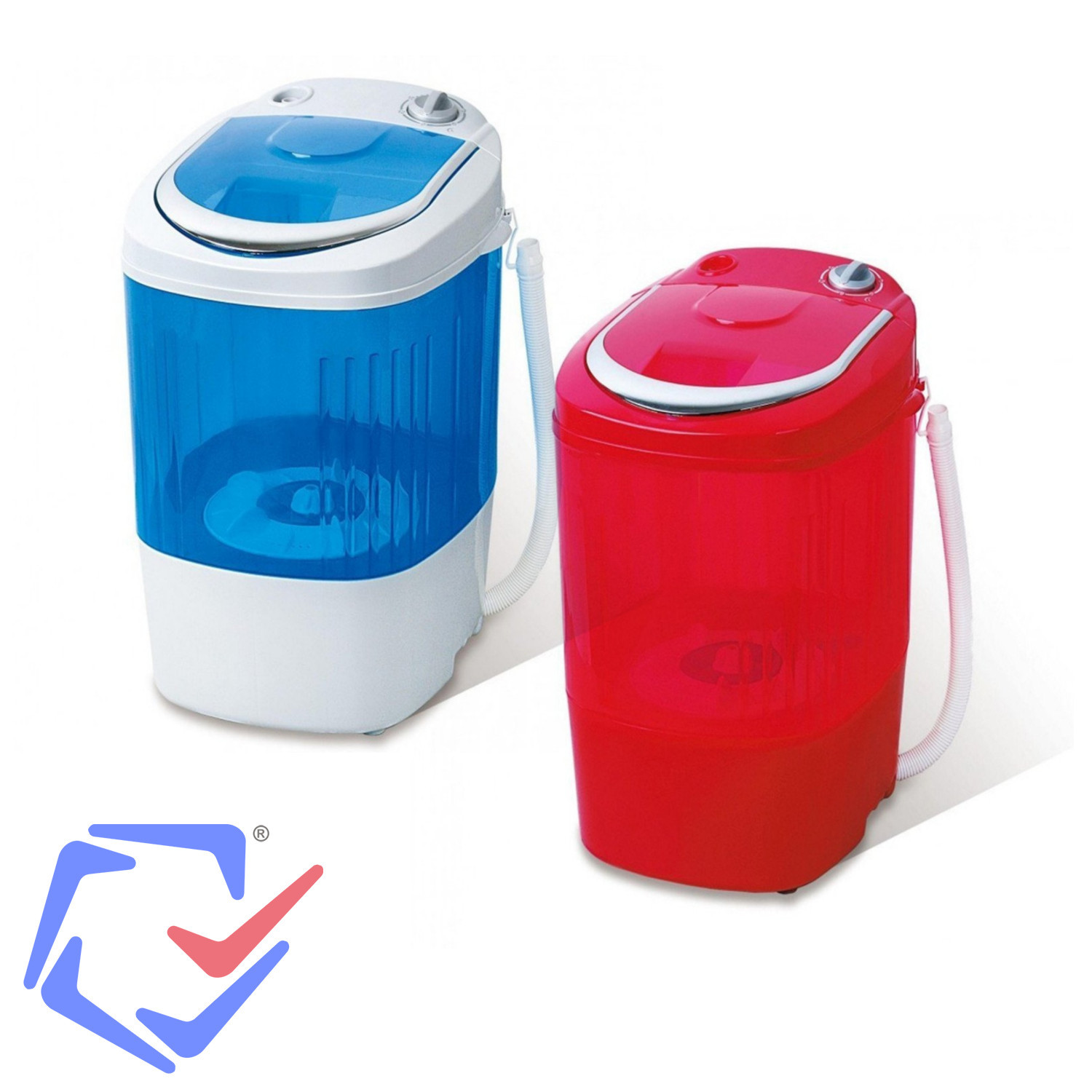 Machine mini-lavage en plastique capacité 2kg dimensions 50x50x40cm
