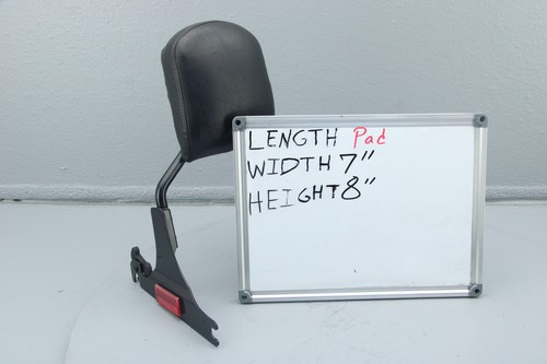 2010 Harley Softail Fatboy Passenger Backrest Seat Sissy Bar Kit DETACHABLE - Picture 11 of 13