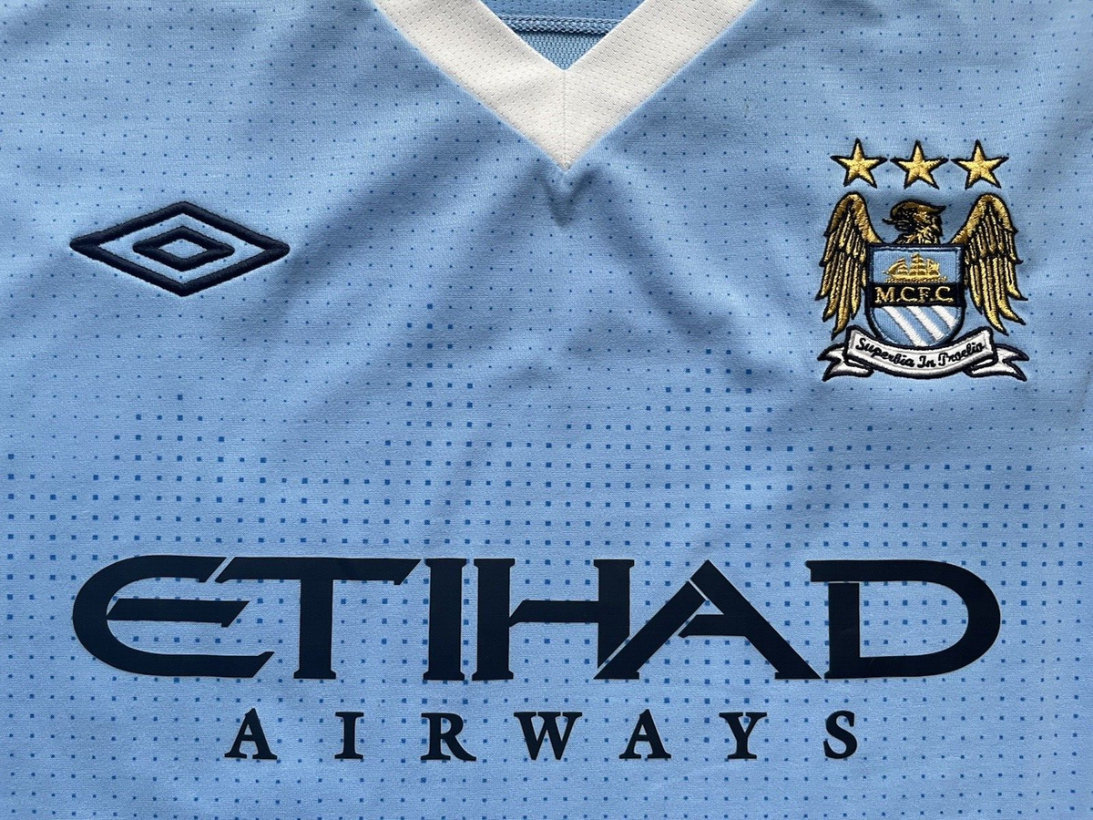 2011/12 Manchester City Home Jersey #16 Kun Aguero 56/ 4XL Umbro