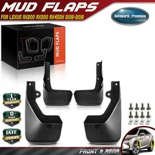 4x Splash Guards Mud Flaps Mudguard Molded for Lexus RX350 RX450h 2016 2017 2018
