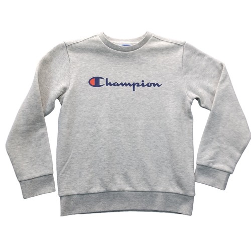 Champion sweatshirt Child Small (8) light gray/logo graphic/short fleece int. - Picture 9 of 12