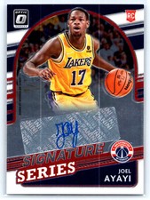 Joel Ayayi 2021-22 Panini Donruss Optic Signature Series #SS-JAY Rookie Auto RC