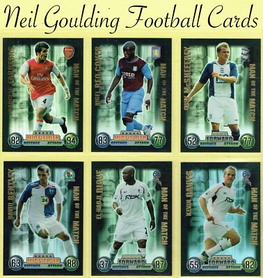 Topps Match Attax   PREMIER LEAGUE 2007-08 - MAN OF THE MATCH   Fußball Karten