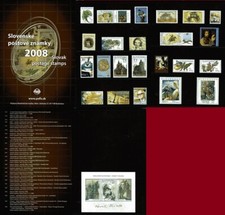SLOVAQUIE MNH 2008 Année complète Nuef 23 timbres+1 Block Dossier Original Poste
