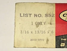 Cleveland Mo-Max M2 HSS GROUND CUTOFF BLADE 3/16 "x 13/16" x 6" - MADE in USA