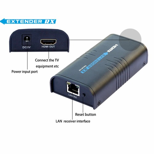 Fino a 120M, LKV373 V2.0 HDMI extender 1080P tramite convertitore UTP/STP RJ45 Cat5e/6 - Foto 7 di 14