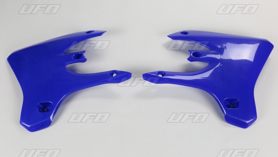 Ouïes de radiateur UFO bleues pour moto YAMAHA YZ-F 250 et 450 des années 2003 à 2005