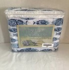 NIP KING SHEET SET BLUE MOSAIC FISH "by the seashore" 