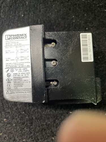 (UP TO 2) Phoenix Contact 2938963 QUINT DIODE/40 REDUNDANCY MODULE - Picture 3 of 8