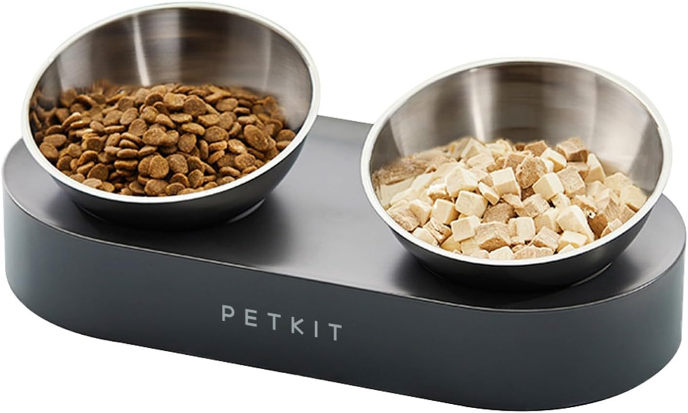 Bowl 304 Stainless Steel, Elevated Pet Food And Water Bowl D