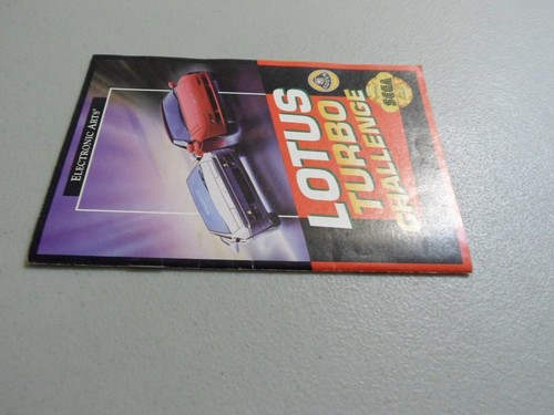 Lotus Turbo Challenge nur Handbuch & Artwork, KEIN SPIEL! OHNE HÜLLE! Original Sega - Bild 5 von 11