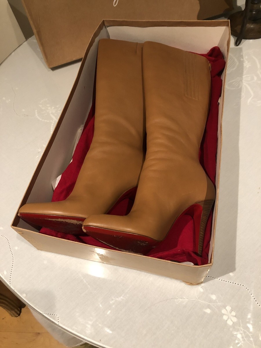 Christian Louboutin Bourge 100 Rodano Calf boots 38.5—Camel Christian Louboutin Bourge 100 Rodano Calf boots 38.5—Camel