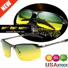 Tac HD Polarized Day Night Vision glasses Men Driving Pilot Aviator sunglasses