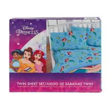 Ariel The Little Mermaid Twin Size Bed Sheet Set - 3 Piece Set