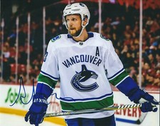 Autographed ALEXANDER EDLER Vancouver Canucks  8x10  Photo - COA
