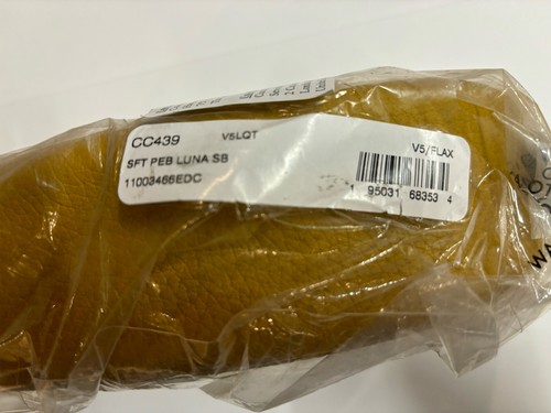 Coach Soft Pebble Luna Leather Sholder Bag CC439 Mustard Yellow - BRANDNEU - Bild 7 von 8