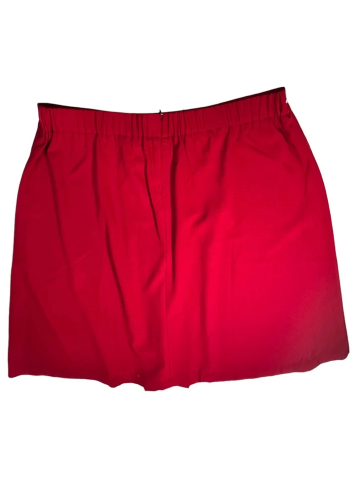 Kate & Mallory клюквы красный спереди плиссированные юбки 1 X поли/спандекс гвоздики акценты - Изображение 2 из 4