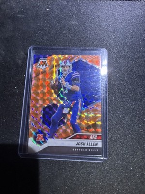 2021 Panini Mosaic - Variations AFC Josh Allen #227 Mosaic Reactive Orange Prizm