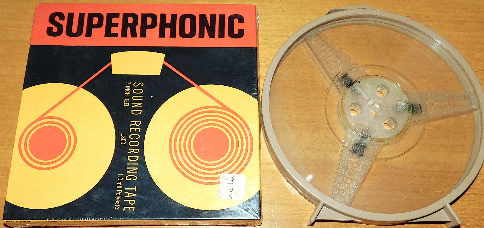 Superphonic Reel-to-Reel Recording Blank Tape 7" w/Take Up - NOS Sealed