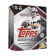 2026 Topps Flagship Football Mega Box (12 packs) NFL Brand New Sealed Cards