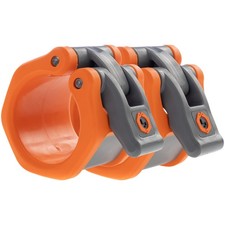 Olympic Barbell Collars 50mm / 2 Secure Locking System Orange"