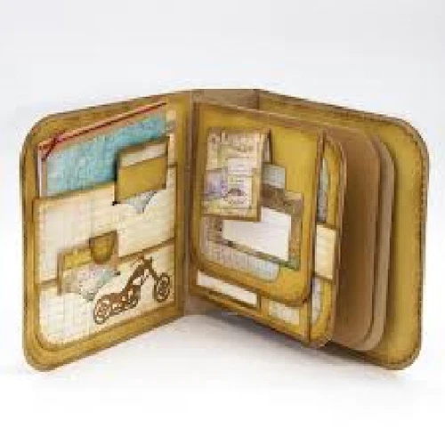 Tonic Studios - METAL CUTTING DIE - PEEKABOO MEMORY BOOK POCKET SLIDER SET