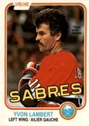 1981-82 O-Pee-Chee #185 Yvon Lambert Buffalo Sabres