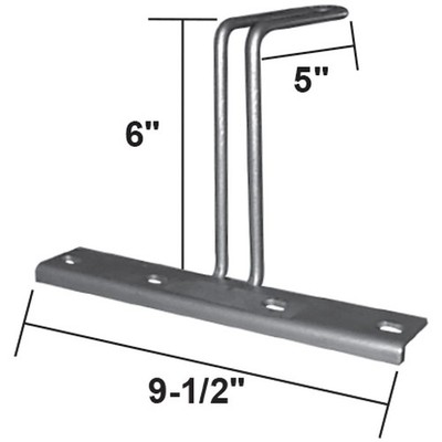 Nickson 00836 Exhaust Bracket Silver Metal