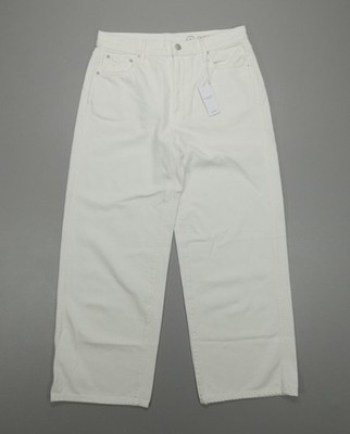 Outerknown Sea Jeans The Brook Wide Leg Women's Size 31 White Organic Cotton