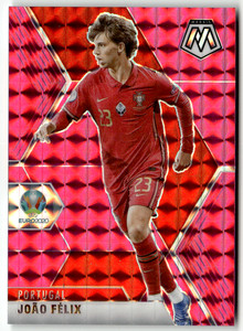 Panini UEFA Euro Mosaic Soccer 2021 No. 159 Joao Felix Pink Mosaic Prizm 11/25