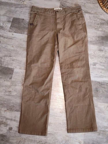 Duck Camp Hose Herren 34X30 hellbraun Cordura Canvas Outdoor Arbeitskleidung Jagd robust