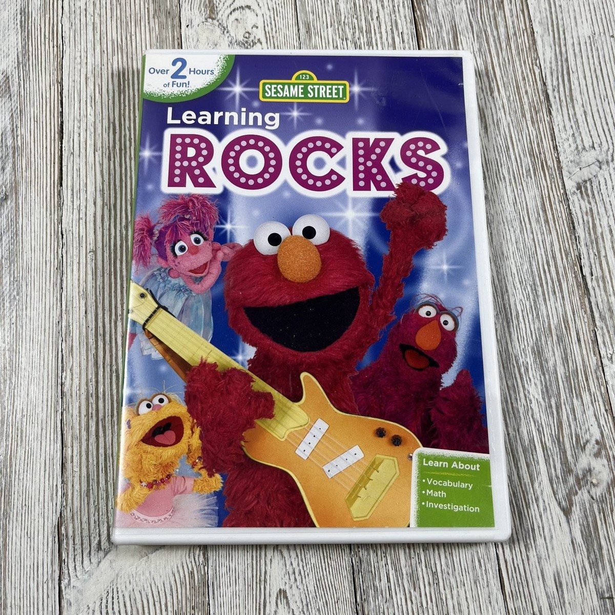Sesame Street Learning Rocks DVD 2014 Elmo Abby Rev Run Dax