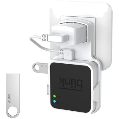 USB 64GB Stick & Wandhalterung für Blink Sync Module 2 - Weiß