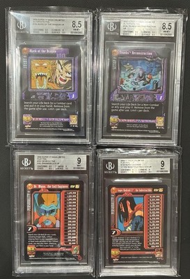 Dragon Ball GT TCG UR BGS Graded Lot 4 Score Super 17 Saga Alt & Flat Foil
