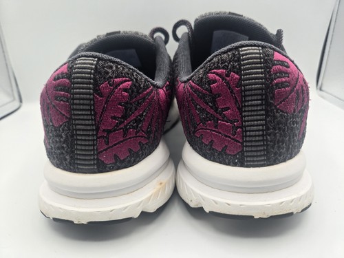Womens Brooks Launch 6 Blackened Pearl Wild Aster Running Shoes Size 9.5 - Picture 4 of 6