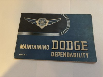 1938 Dodge Owners Manual User Guide Reference Operator Book Fuses Fluids FIRST