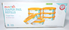 8 PACK Munchkin Arm Hammer Diaper Pail Refills Rings 272ea Lavender Scent, NEW