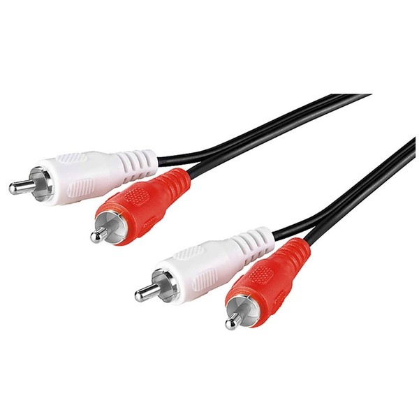 Videokabel Audiokabel Rca Cinch Kabel 2X Cinch Stecker Auf 2X Cinch Stecker 1,5M-image