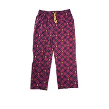 Harry Potter Gryffindor Pajama Pants Mens Large Red Plaid Cotton Lounge Bottoms