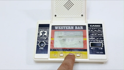Vintage Casio Western Bar CG-300 Retro handheld game - For Parts