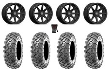Valor V01 14 Wheels Black 27 Workzone Tires Honda Rincon Rancher